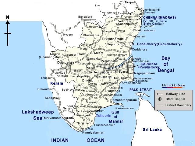 Tuticorin map